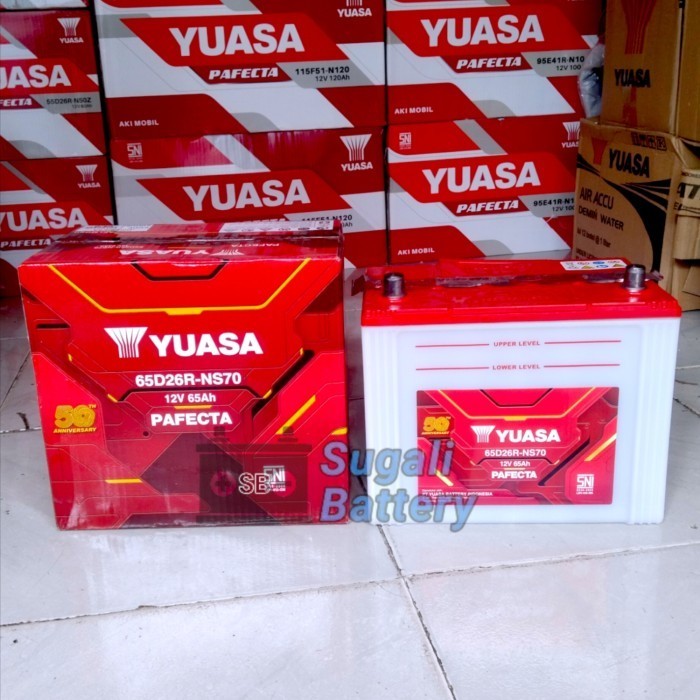 Aki Basah Toyota Kijang Kapsul, Kijang Grand LGX YUASA NS70 Pafecta Aki Basah 12Volt 65Ah Original Y