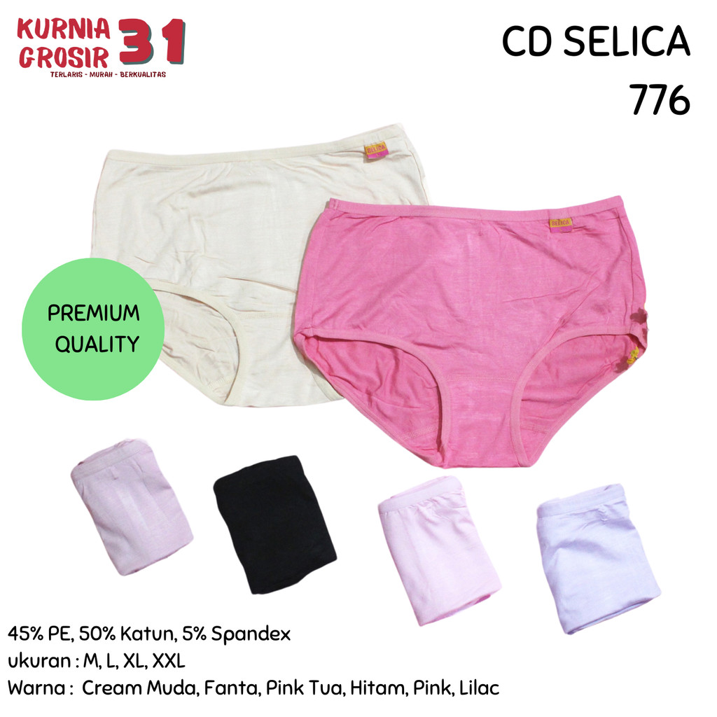 CD SELICA 776 Katun Model Mini / Pakaian Dalam Wanita Seamles Premium