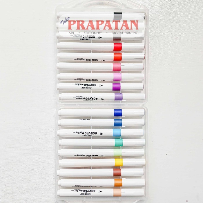

Greebel Acrylic Marker Set GMAS | Spidol Akrilik - 18C