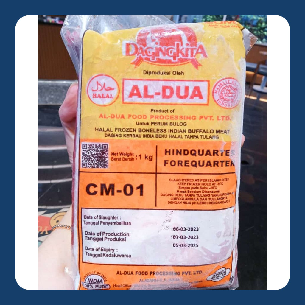 

DAGING KERBAU KITA 1KG (CM 01)