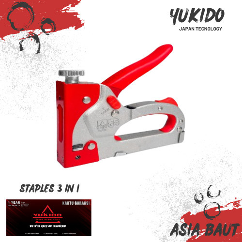 

YUKIDO Staple Gun 3 in 1 Way Heavy Duty Staples Tembak hekter jok ASIA MANDIRI 86 86