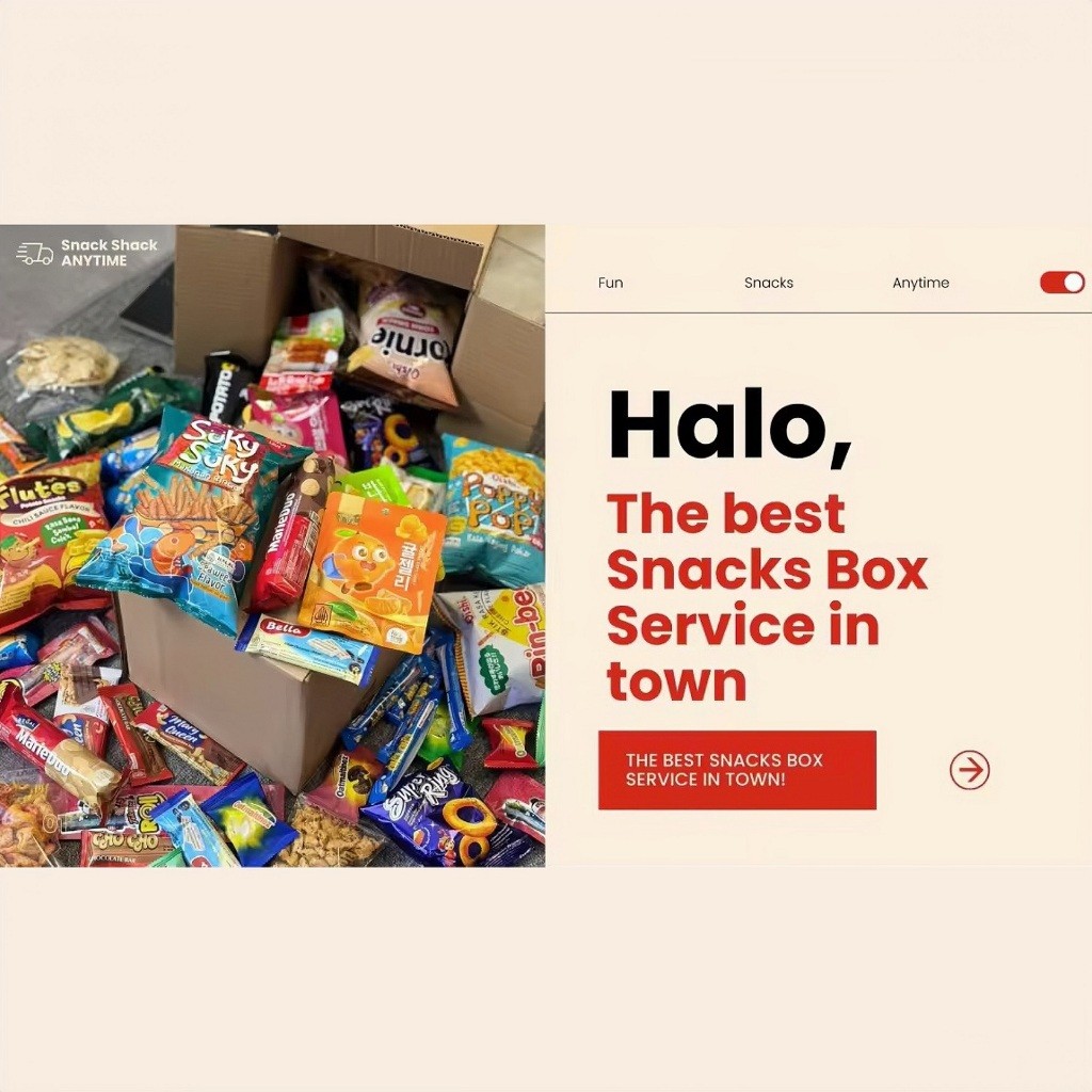 

[Co Live] Snack Shack Wish Bonus Gift Box Set 2 Halal Snack Import Dan Lokal