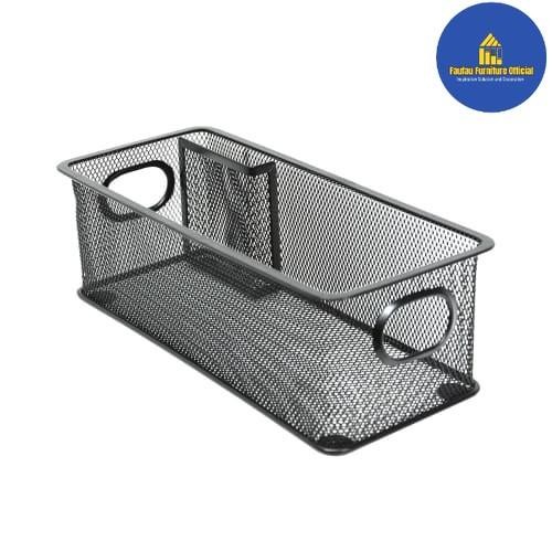 

AHHA Kotak Alat Tulis Organizer Penyimpanan Besi Jaring 28x12x9cm - Hitam