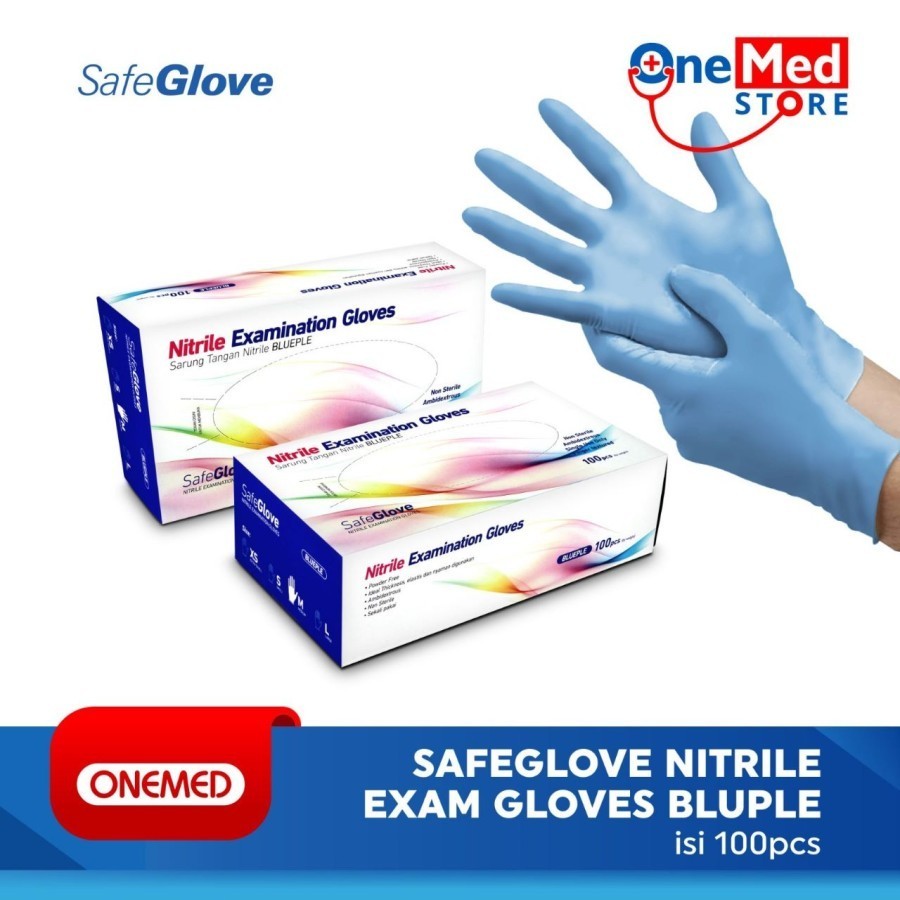 Sarung Tangan Nitrile SaveGlove Handscoon Nitrile Safe Glove