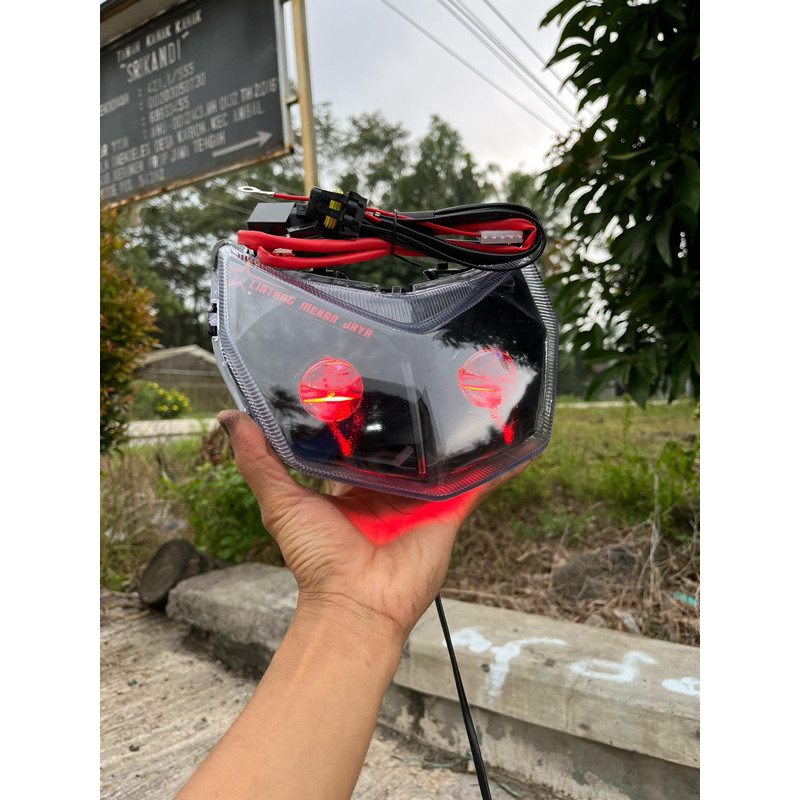 Lampu biled soket h4 SUPRA X 125 fi injeksi 2014-sekarang custom lampu H4 cahaya biled