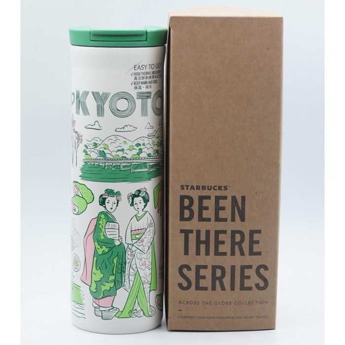 Starbucks Coffee Tumbler Kyoto Japan Jepang Stainless Steel City Been There Series 16oz 473ml Botol 