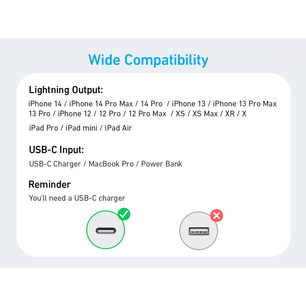 Anker 310 USB-C to Lightning Cable  fast charger cable MFi Certified cable usb for iPhone 14 Plus ip