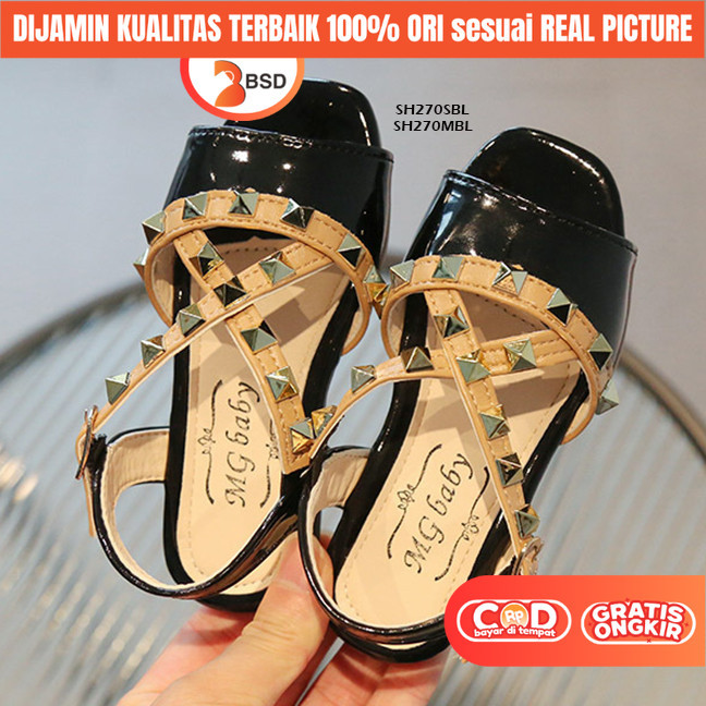 BSD  Sepatu Sandal heels Jinjit  Pesta Tali Anak Perempuan Import 2 3 4 5 6 7 tahun