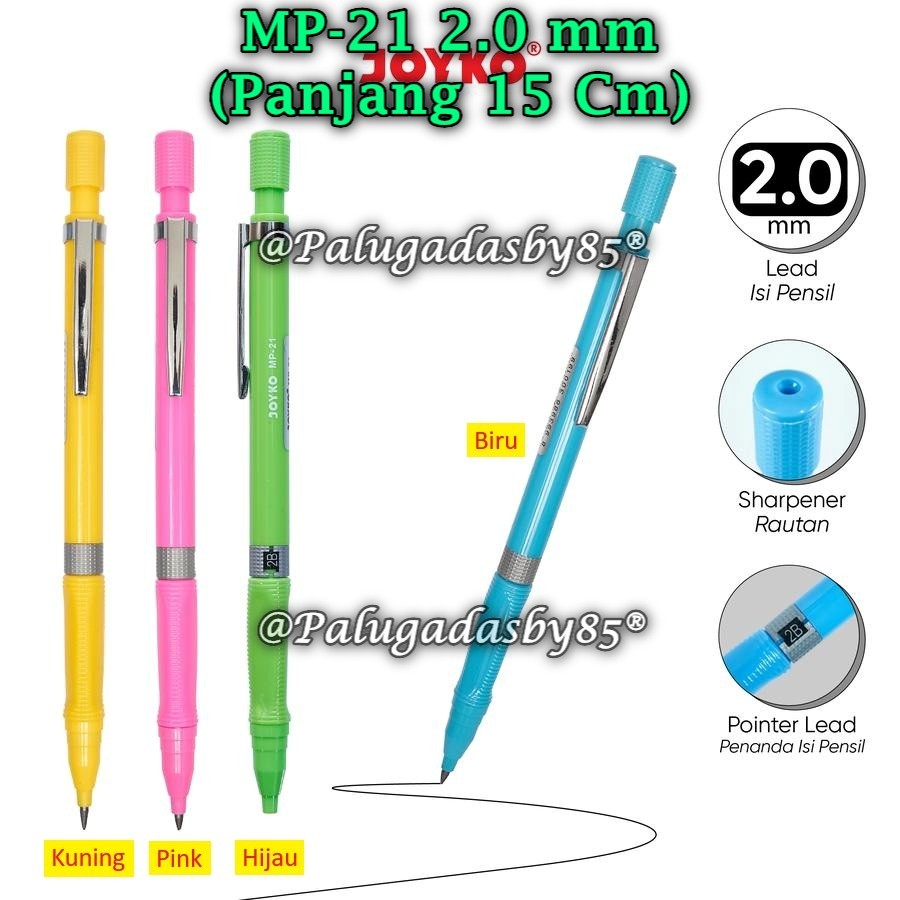 

(1 Biji) Pensil Mekanik JOYKO MP-21 2.0 mm / Mechanical Pencil Joyko MP-21 2.0 mm (1 Biji)
