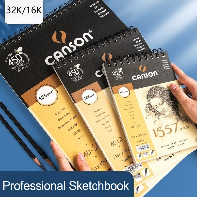 

Art Sketchbooks 155/180gsm Thick Paper Spiral Coil Book Sketch Pad Notebook Office School Supplies Drawing Notepad Stationary