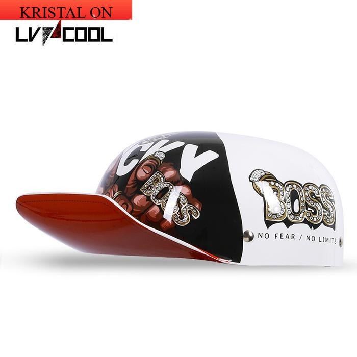 Helm Retro Model Topi Baseball Duck Tongue Import Bahan ABS Untuk Motor
