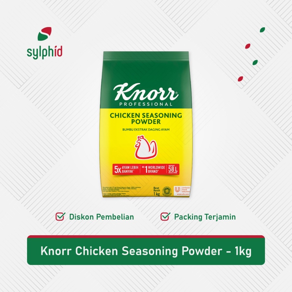 

Knorr Bumbu Rasa Ayam Refill 1 kg / Chicken Seasoning Powder