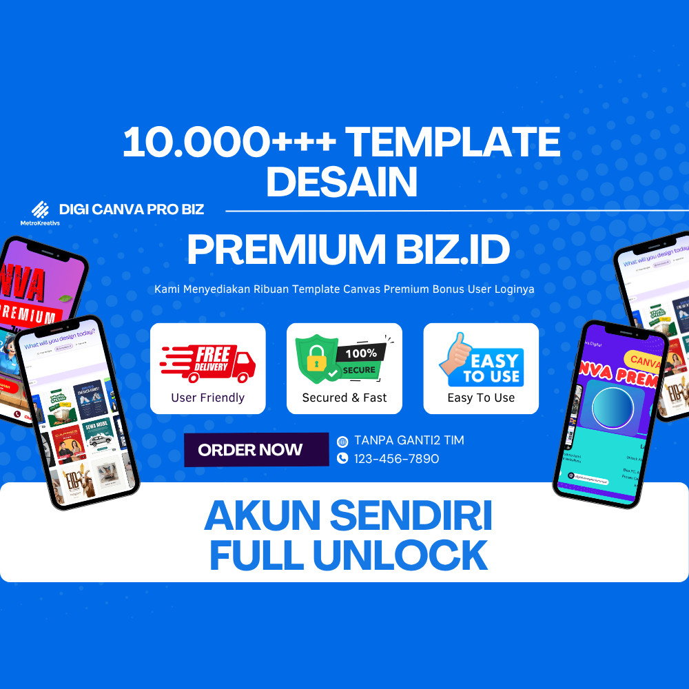 SERIBU CANVA TEMPLATE PREMIUM BONUS AKUN