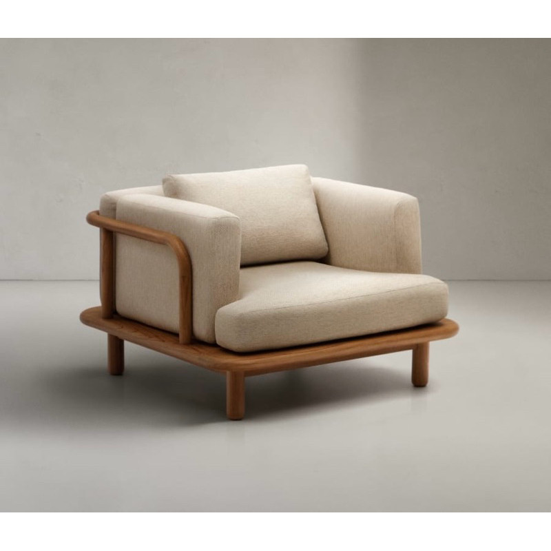 Sofa Minimalis Single Kayu Jati