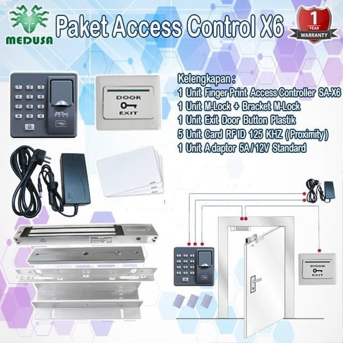 

Paket Access Control Fingerprint Door Lock X ZKTeco + Adaptor 12V/5A - X7
