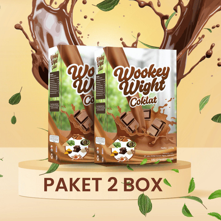 

PAKET 2 BOX Wookey Weight - Susu Penambah Nafsu Makan Dan Penggemuk Badan Rasa Coklat