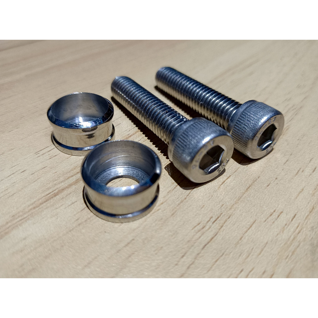 Baut Shock Depan Atas Ninja R SS Kunci L Stainless 304