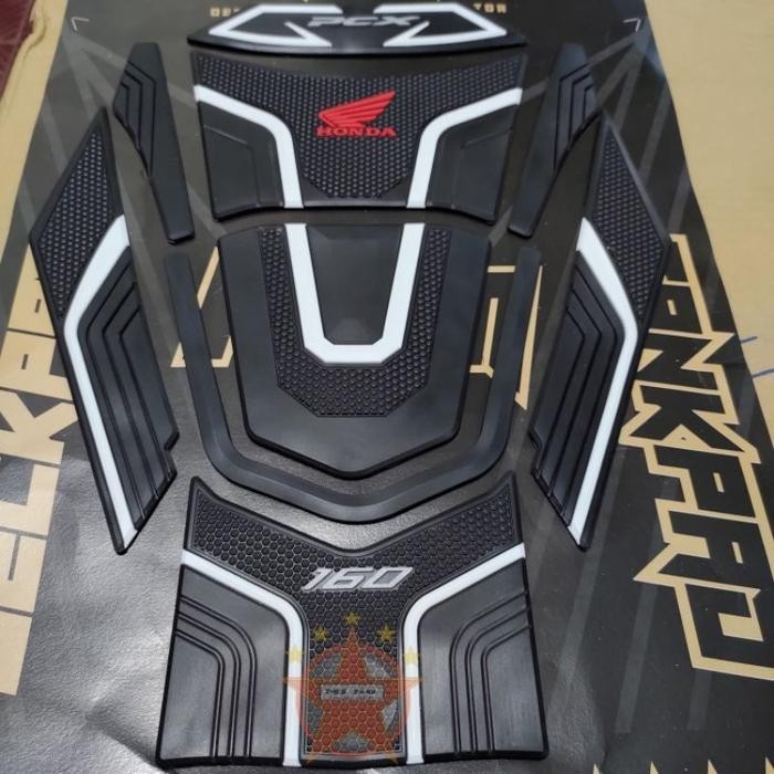 Tankpad PCX 160 Tankpad pcx new dackpad pcx 160 tankpad pcx karet premium lem 3m - Tankpad PCX-Hitam