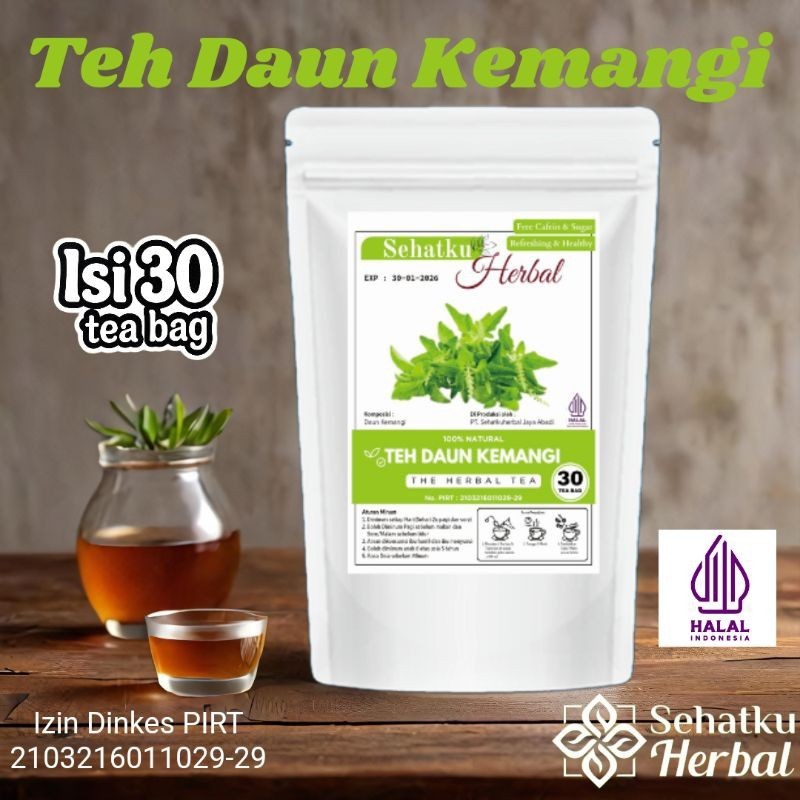 

SEHATKUHERBAL Teh Daun Kemangi isi 30 tea bag