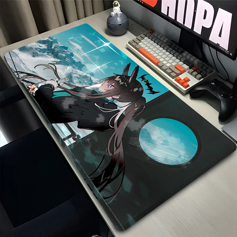 Anime Mouse Pad Gamer Computer Accessories Rubber Desk Mat Arknights XXL Playmat Gaming Office Deskm
