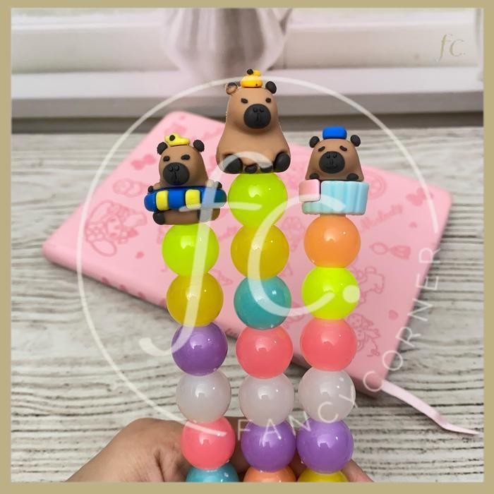 

[NEW] Pulpen / Pen Tinta HITAM Bola - Bola Capybara Kapibara Beruang Cokelat Muji Alat Tulis Sekolah Anak Stationery Harga Grosir Ready COD