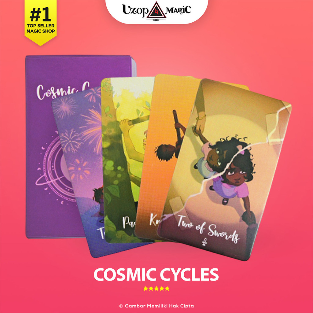 Kartu Tarot Cosmic Cycles Tarot Reading - Uzop Magic Shop