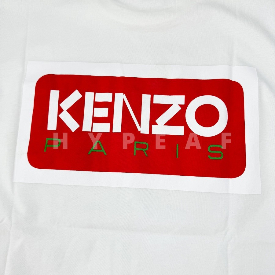 K Embroidered White Tee -  Paris Back Logo