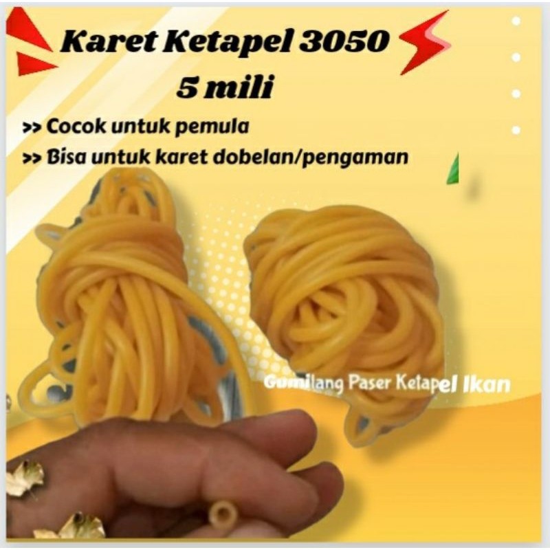 karet ketapel slingshot 3050 5mili