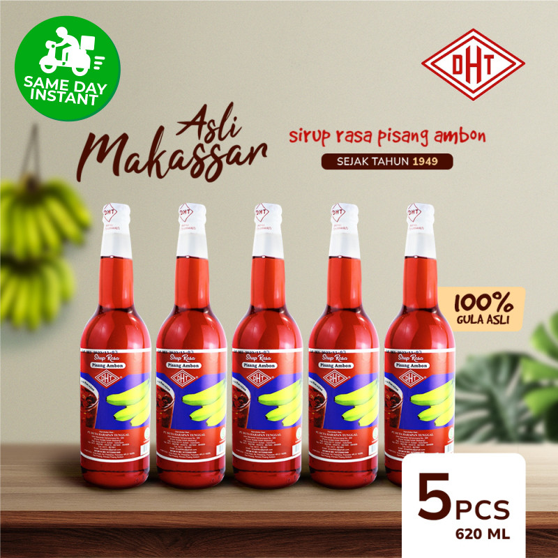 

[KHUSUS INSTANT SAMEDAY] DHT Special Bundle - Sirup DHT Pisang Ambon 620ml 5Pcs
