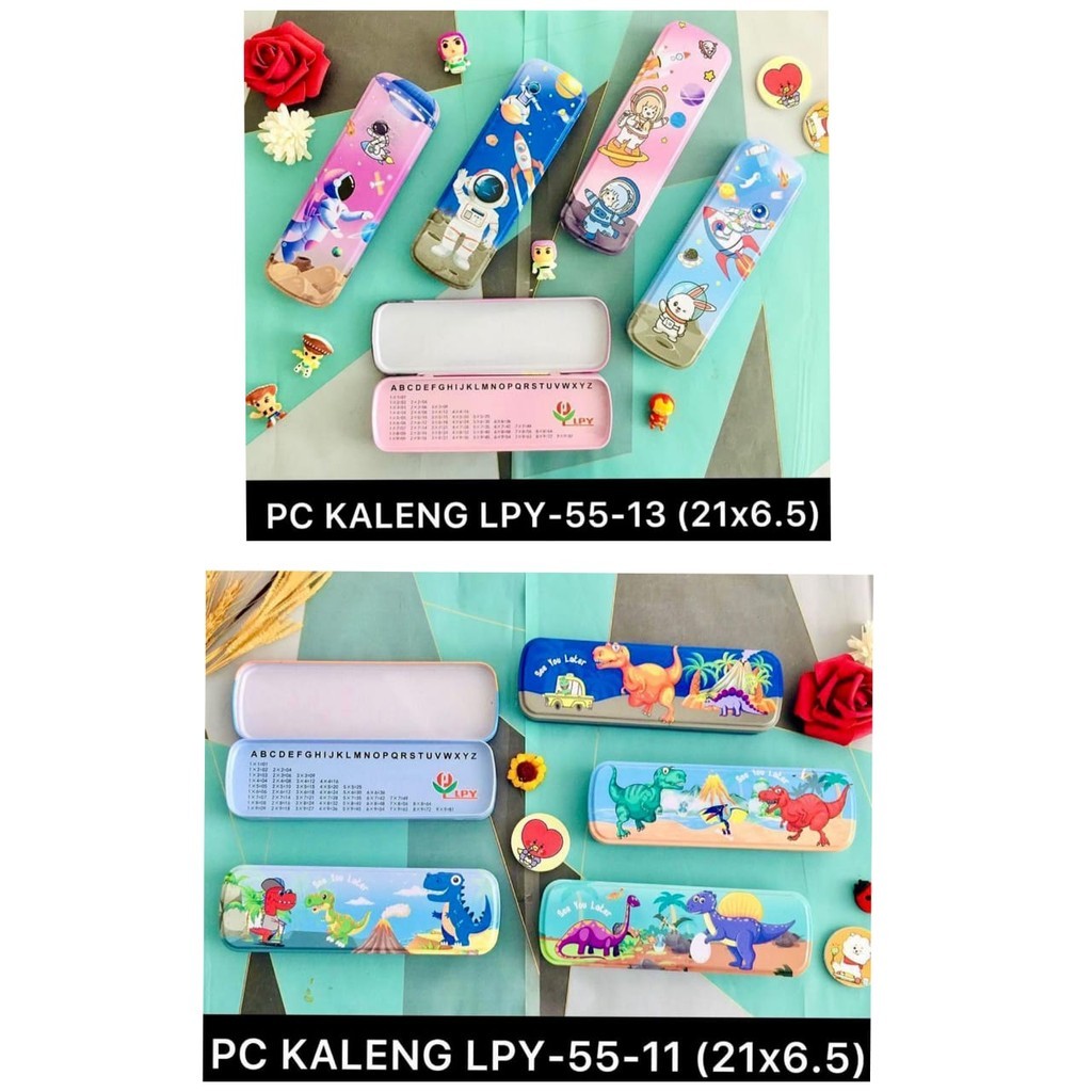 

*KA* TEPAK PENSIL KALENG / KOTAK PENSIL MURAH / TEMPAT PENSIL 2 SUSUN NEW