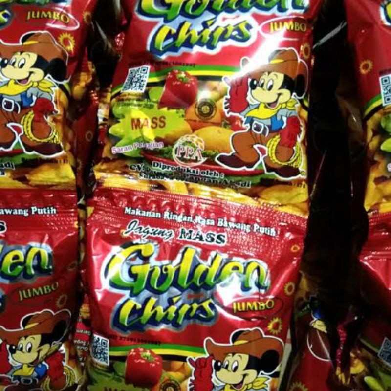 

termurah (B3ST) 1rtg 10pcs Golden Chips Potato Chips Jajanan jadul Murah