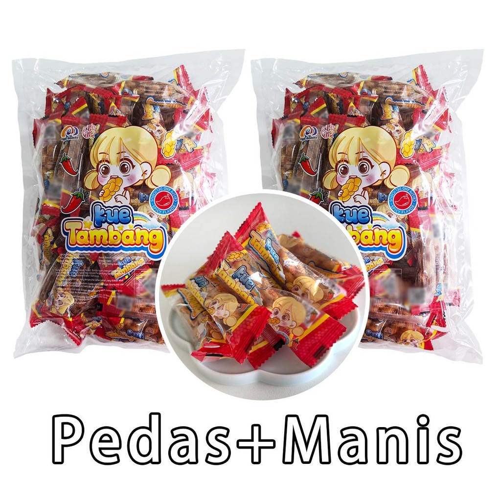 

Kue Tambang - Rasa Pedas & Madu,1 Kantong 60 Pcs Halal Praktis untuk Santai dan Kumpul-Kumpul