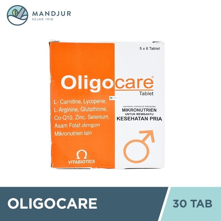Oligocare 30 Tablet - Suplemen Penunjang Promil dan Kesuburan Pria