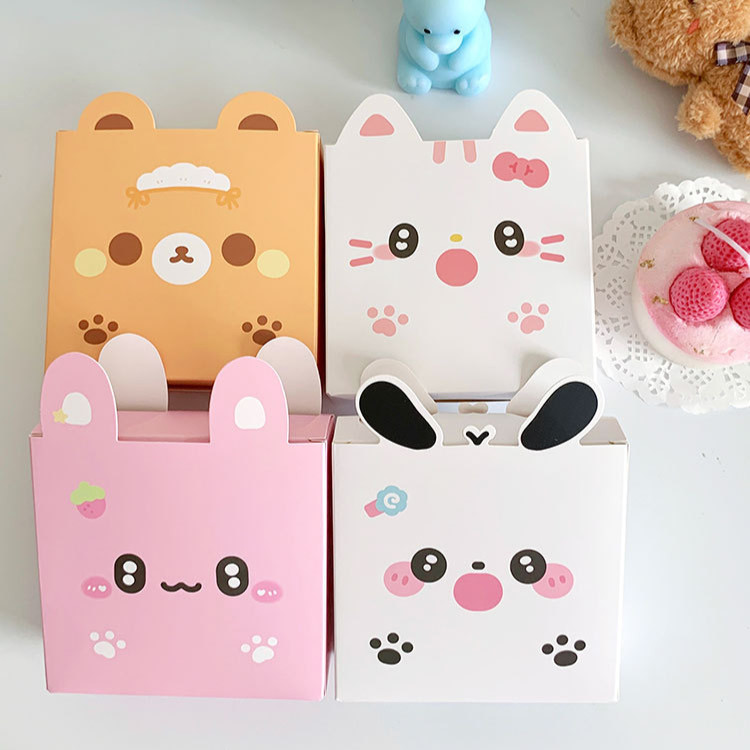 

[HARU] Cute Animal Series Square Goodie Box Hampers Gift Packaging Bag Kantong