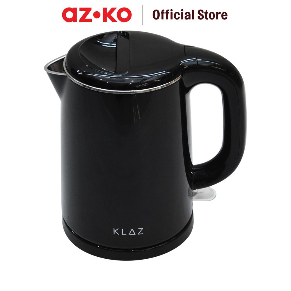 AZKO Klaz 1 ltr Teko Listrik Double Wall Ceret Food Grade Ketel Air Elektrik Electric Kettle Wadah M