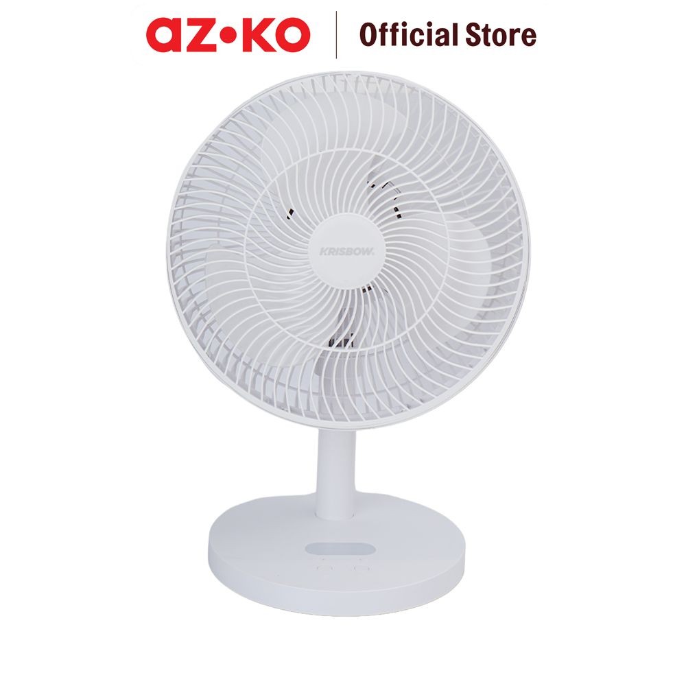 AZKO Krisbow Kipas Angin Meja Desk Fan Penyejuk Ruangan Kipas Mini Travel Serbaguna