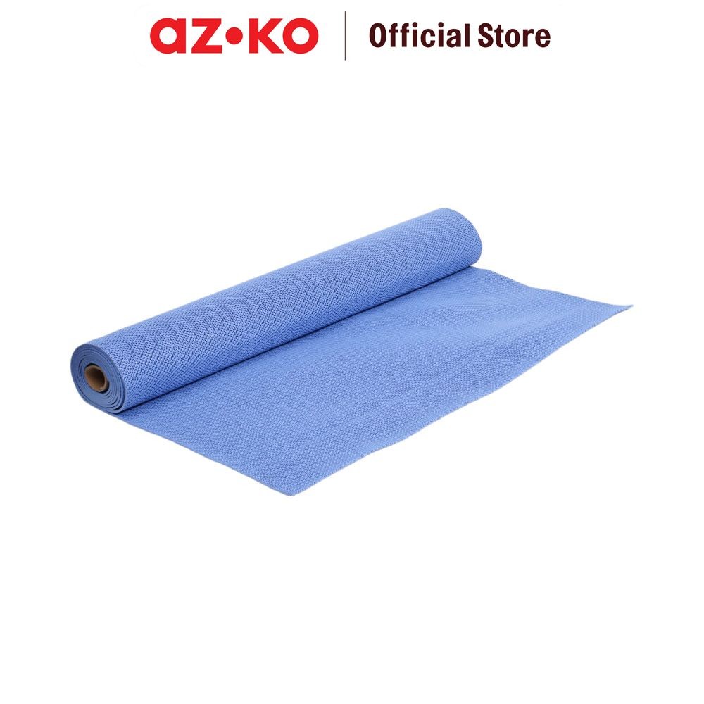 AZKO Krisfloor 1.2x1 mtr Alas Lantai Anti Slip Pvc Zigzag - Biru Muda Pvc Roll Mat Floor Karpet Gulu
