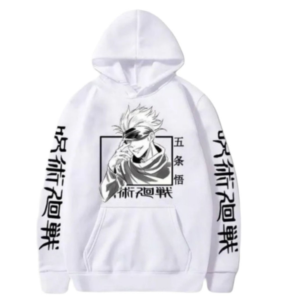 jaket hoodie jujutsu kaisen sweater anak anime Naruto usia 6 10 tahun flecee tebal