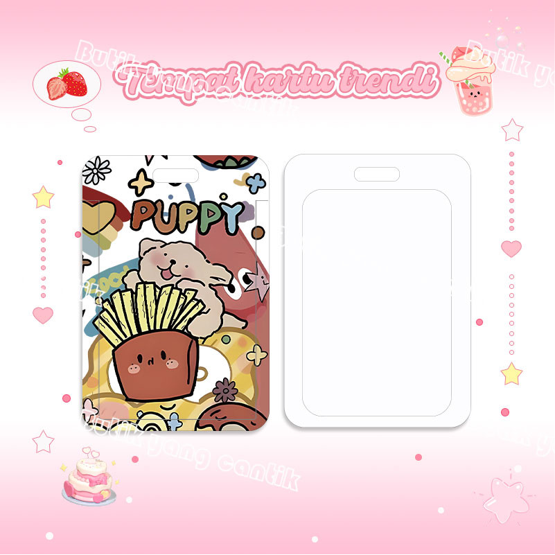 

ID Card Holder,Tempat kartu anak anjing kawaii untuk kantor/sekolah, kartu pelajar/kartu transportasi, kartu akses, KTP, Flazz, kartu kredit elektronik dan uang elektronik.