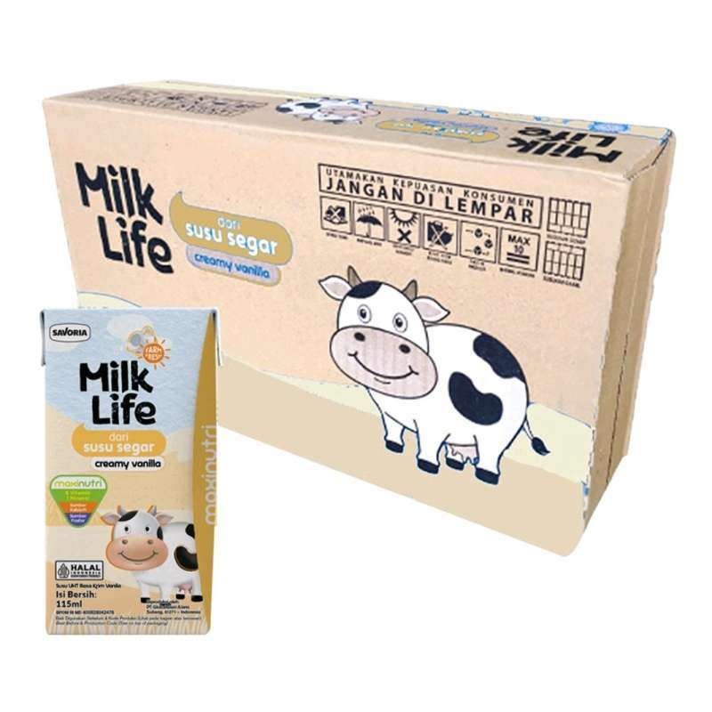 

Milk Life Susu UHT Creamy Vanilla 1 Karton (115ml x 40)