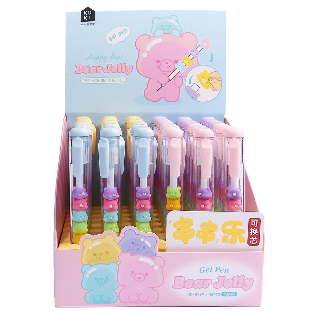 

BOBOMARTS KUKI Gel Pen KK-8067 Pulpen Motif Lucu Pulpen Sekolah Anak Pulpen 0.5mm Pulpen cetek karakter