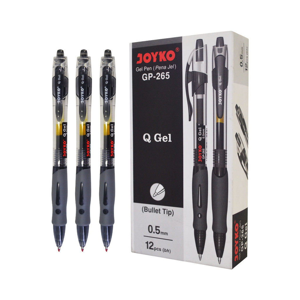 

Pulpen Ballpoint Gel 0.5mm Joyko GP 265 JK-100NT Easy Gel K-1 M&G AGP02372