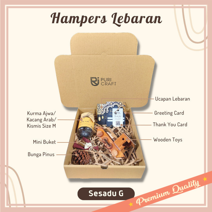 

Hampers buat pacar teman sahabat bestie unik lucu keren kekinian / SESADU Series Hampers Lebaran Idul Fitri Adha Kayu Aesthetic Murah - Sesadu G, Kacang Arab