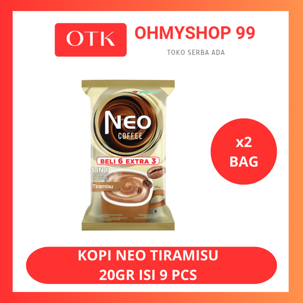 

Neo Kopi Bubuk Instan Tiramisu 20gr - 2 Bag