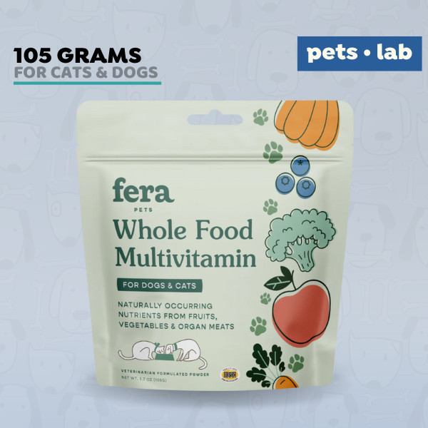 Fera Pets Organic Whole Food Multivitamin Topper Dog Cat Vitamin Lengkap Anjing Kucing Probiotic Pro