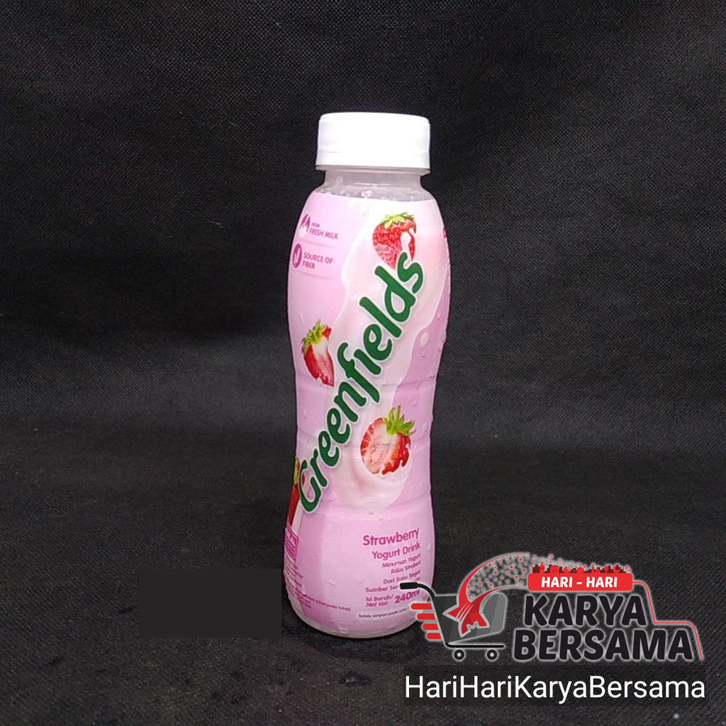 

GREENFIELDS GREEN FIELDS YOGURT DRINK STRAWBERRY BOTOL 240ML