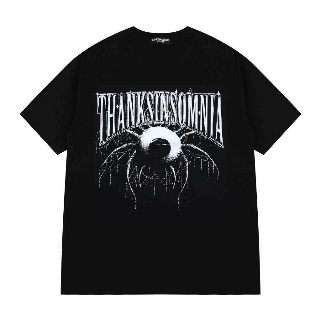 [Promo & Barang Ready] T-shirt Carola Black Thanksinsomnia | Ada Sidik Jari | Pria Dan Wanita Unisex