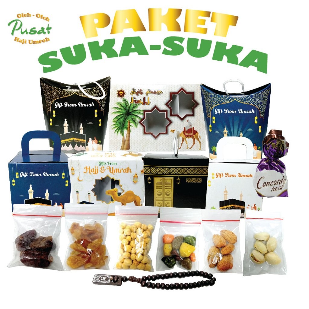 

Paket Oleh Oleh Haji Dan Umroh Terlengkap - Isi Paket Suka Suka Pilih Sendiri