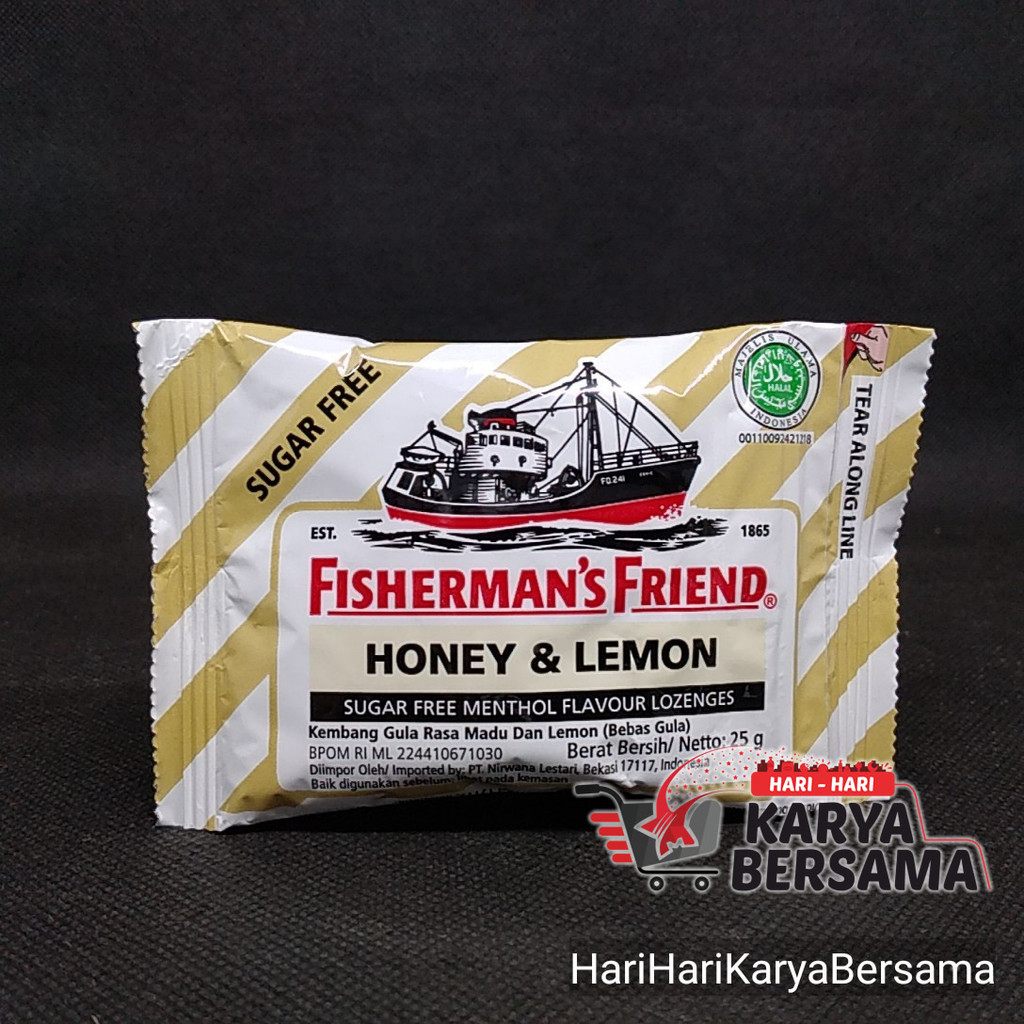 

PERMEN FISHERMAN'S FRIEND SUGAR FREE HONEY & LEMON 25GR