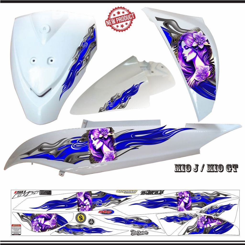 STIKER POLET TERLARIS KEREN MIO J MIO GT STRIPING VARIASI VARIASI KEREN